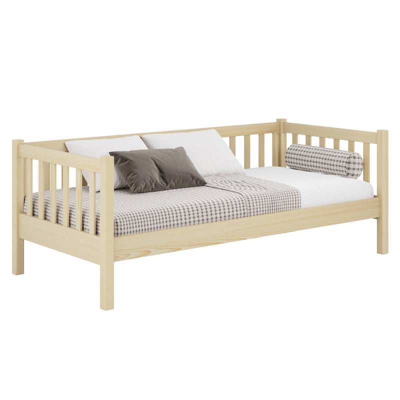 Bettsofa aus Holz Kiefer farblos – Kinderzimmer, skandinavischer Stil Nizio