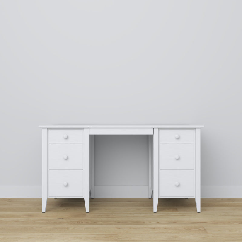 Schreibtisch 6S Scandi Holz in Wunschfarbe RAL/NCS – Massivholz, Nizio