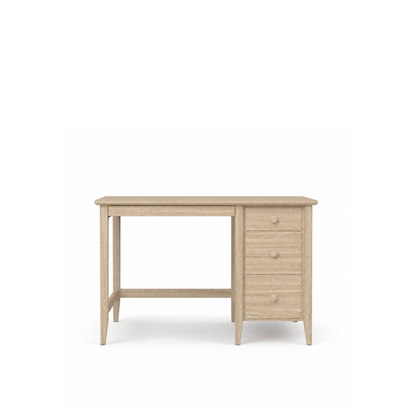 Schreibtisch mit 3 Schubladen Eichenholz Eiche gebleicht – Arbeitszimmer und Jugendzimmer, scandi