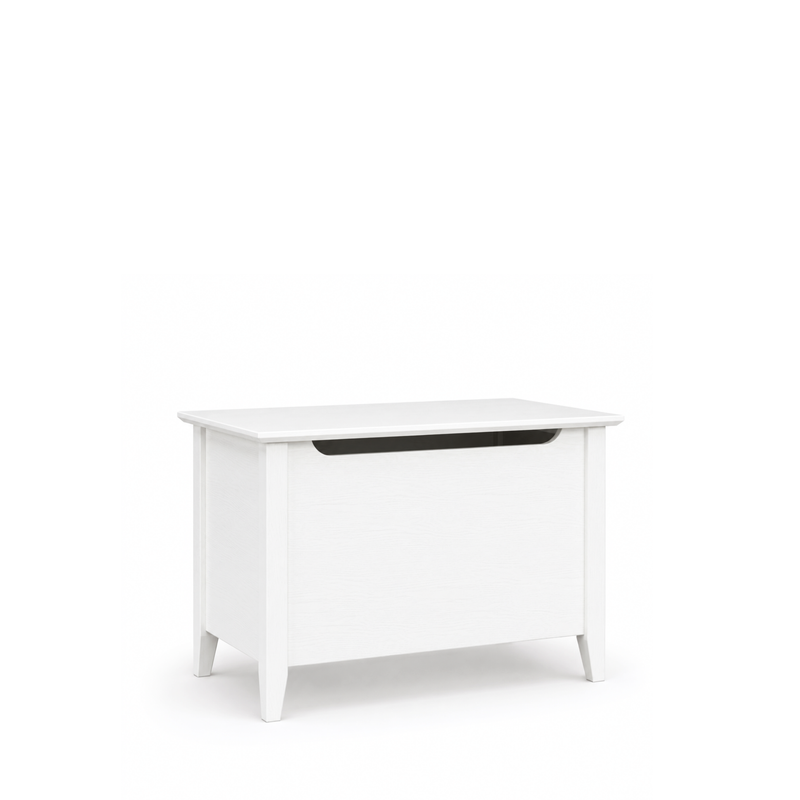 Wooden chest Scandi white