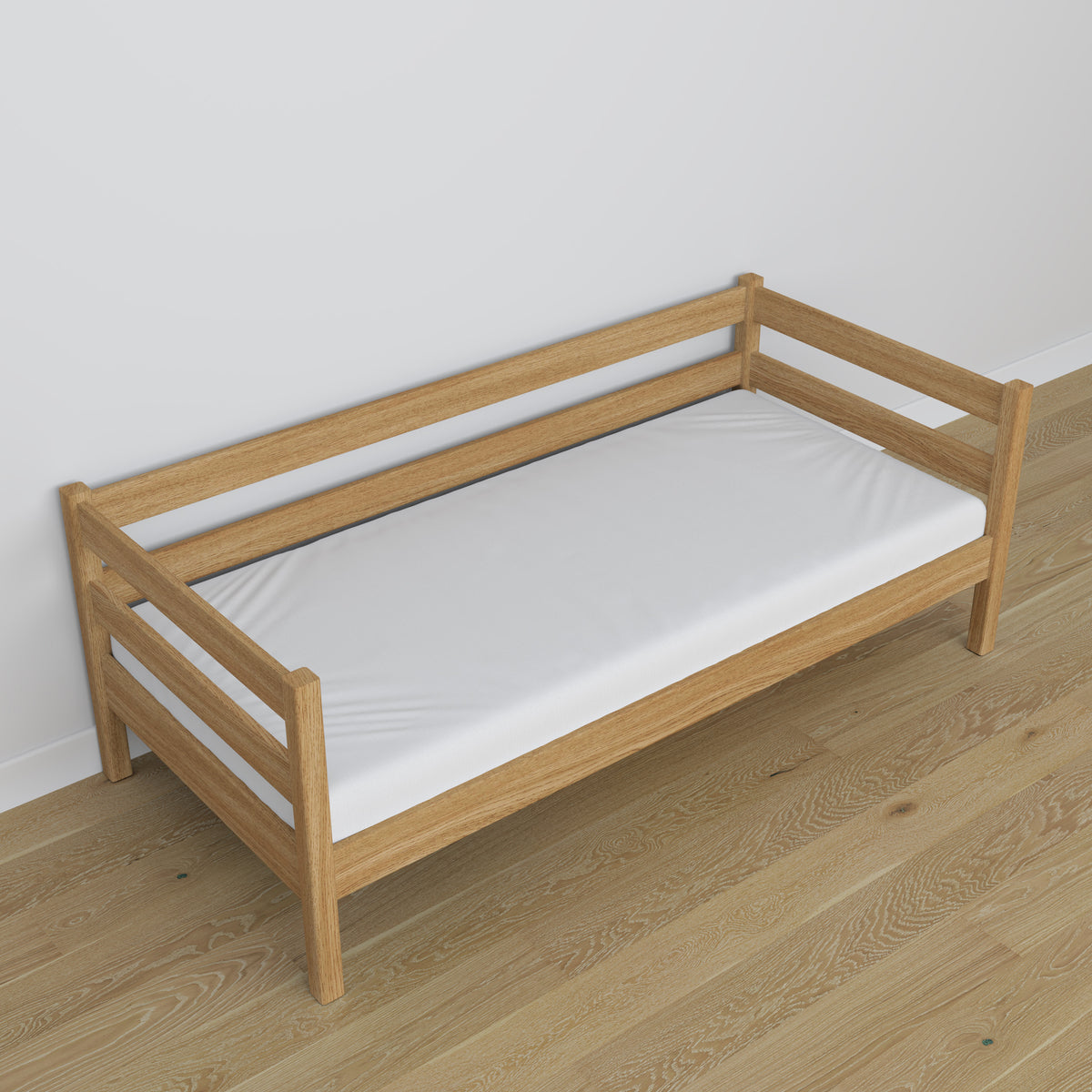 Łóżko sofa N01 dąb naturalny – dodatkowy widok, polska produkcja