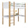 White and Oak Wooden Loft Bed with Desk – Children’s Room, Scandi Nizio