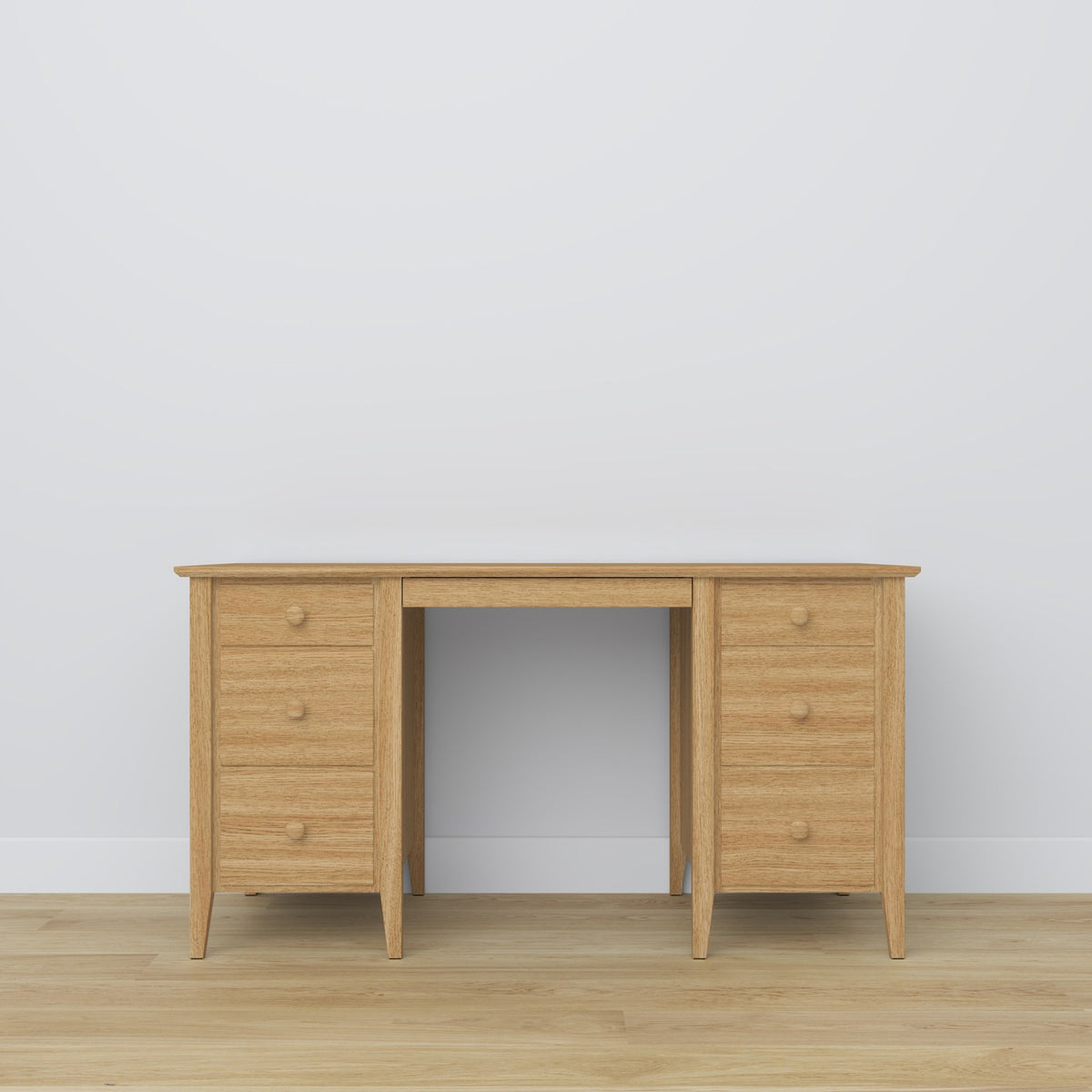 Oak desk 6S Scandi oak natural