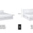 Wooden double bed with drawer N02 white