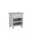 Bedside table N02 grey made of wood – side view, Nizio Home