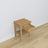 Bedside table N01 natural oak made of oak – side view, Nizio Home