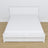 Wooden double bed with drawer N02 white