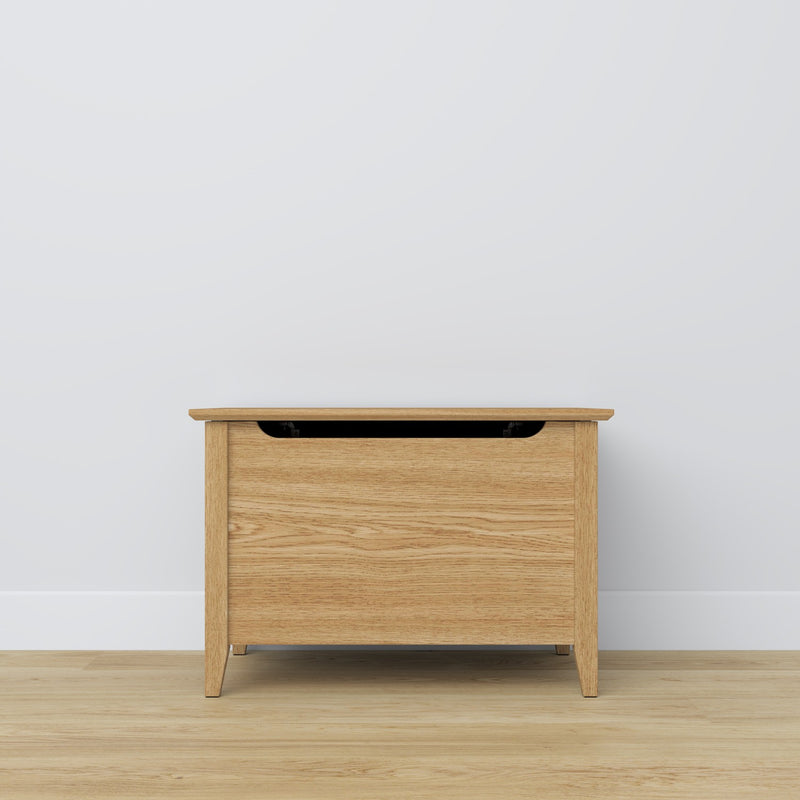 Chest oak natural oak – storage and seating, Scandinavian style by Nizio