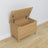 Chest oak natural oak – open lid, spacious storage interior