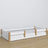 Wooden low bed N01 white / oak