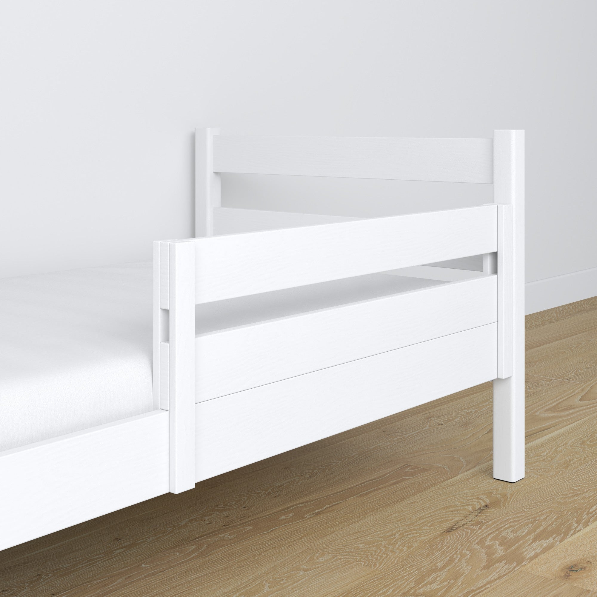 Bed fall protection | white