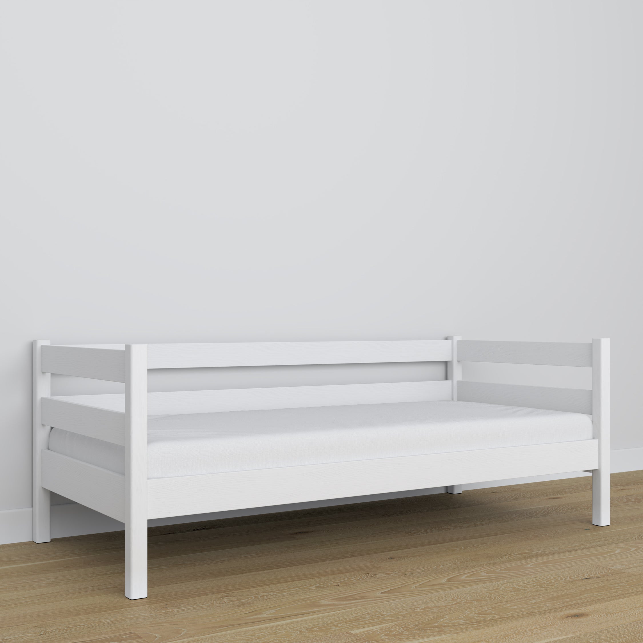 Łóżko sofa N01 biały – dodatkowy widok, bezpieczna konstrukcja