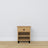 Oak bedside table 1S N02 Scandi oak natural / black