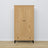 Oak wardrobe 2D1S Scandi oak natural / black