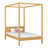 Himmelbett aus Holz Kiefer natur – Kinderzimmer, skandinavischer Stil Nizio