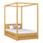 Himmelbett mit Baldachin und Schublade Holz Kiefer natur – Kinderzimmer, Scandi-Stil