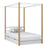 Himmelbett mit Baldachin und Schublade Holz Weiß-Eiche – Kinderzimmer, Scandi-Stil