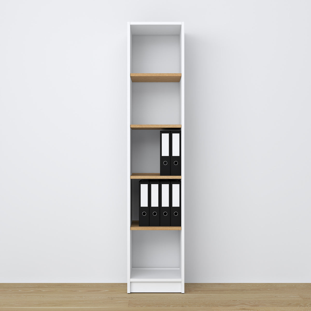 Wooden shelf N01 white / oak