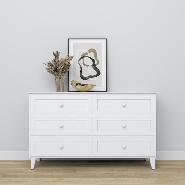 Wooden chest of drawers 6S 154 Scandi RAL/NCS