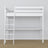 Loft bed with desk white wooden – dimensions, Nizio Home