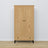 Oak wardrobe 2D1S Scandi oak natural / black