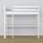 Loft bed with desk white wooden – dimensions, Nizio Home