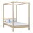 Bett mit Baldachin Eiche gebleicht – Kinderzimmer, skandinavischer Stil Nizio