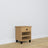 Oak bedside table 1S N02 Scandi oak natural / black