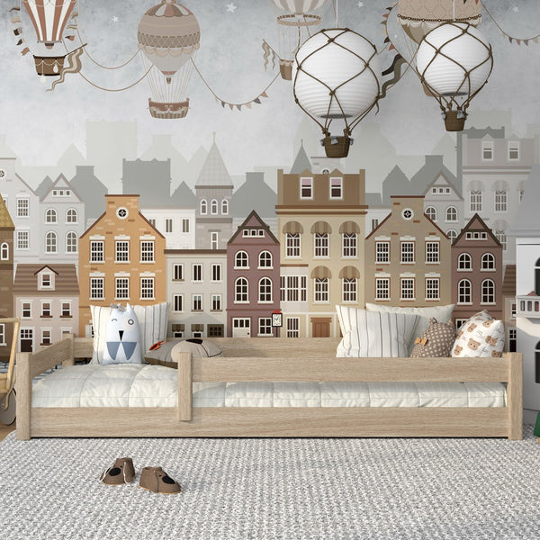 Oak low bed N02 oak bleached