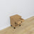 Oak bedside table 1S N02 Scandi oak natural / black