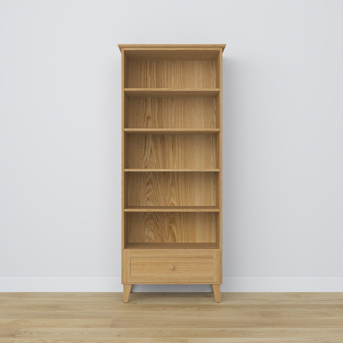 Oak shelf 1S 80 Scandi oak natural