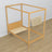 Bett Kiefer natur mit Baldachin – Holzdetails und Verbindungen, Nizio Home