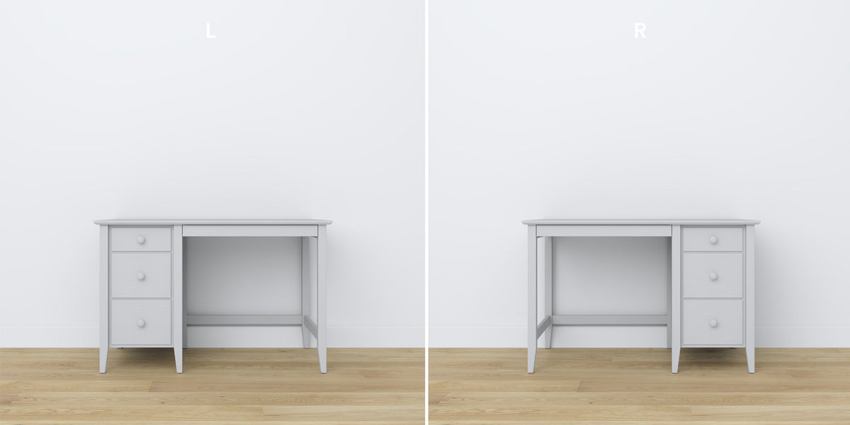 Schreibtisch 3S Holz grau im Arbeitszimmer – skandinavische Einrichtung, Nizio