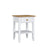 Wooden bedside table 1S N01 Scandi white / natural oak