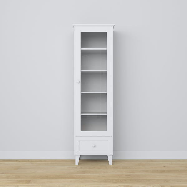Wooden display cabinet 1S 57 Scandi white