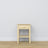 Pine bedside table 1S N01 Scandi clear pine