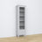 Vitrine 1S 57 Aschgrau – Holz, Glastüren, Frontansicht