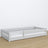Wooden low bed N02 grey