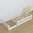 Wooden low bed N02 white