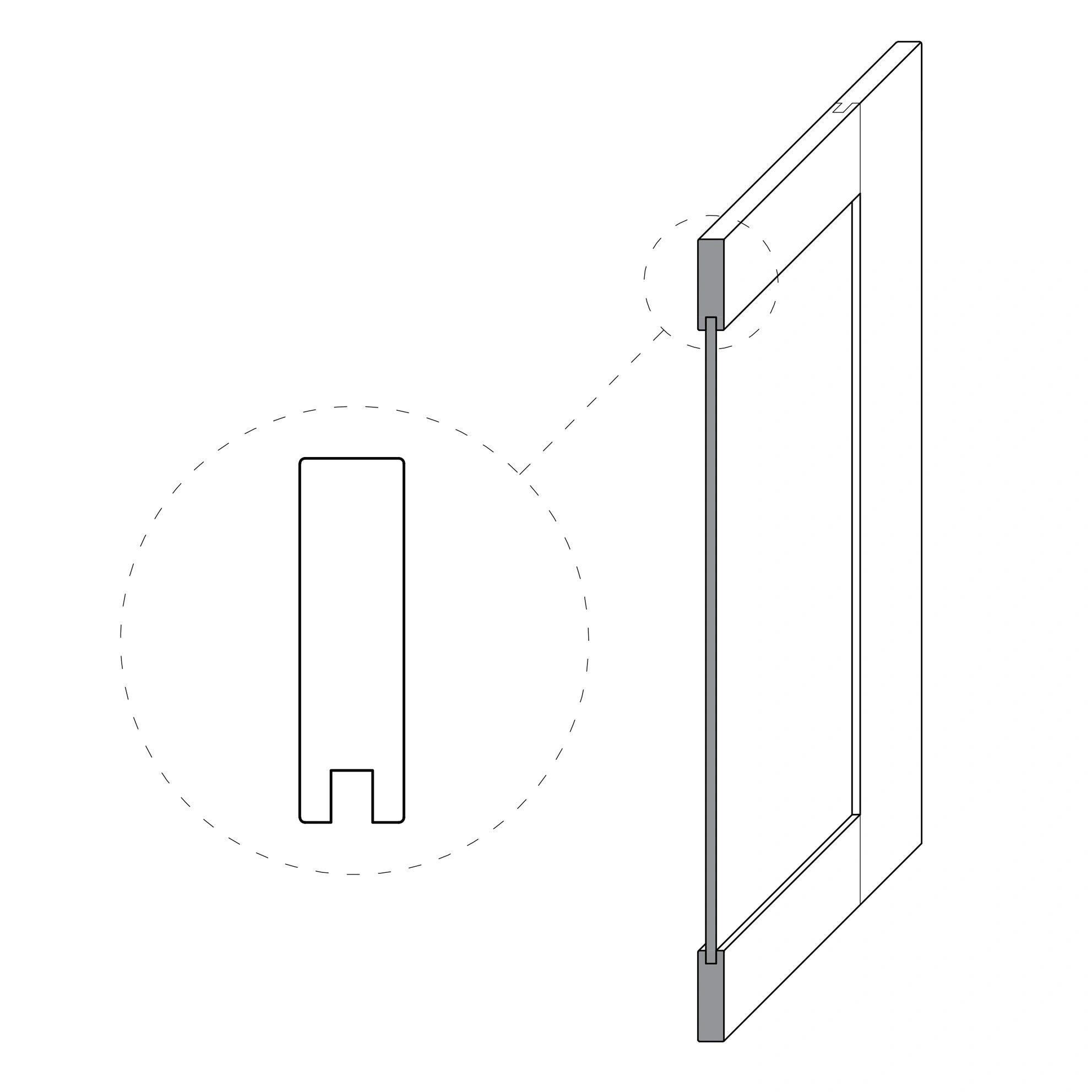 Front sample – edge and profile, close-up, Nizio Home