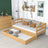 Łóżko sofa z szufladą N01 sosna naturalna – dodatkowy widok, trwała jakość Nizio Home