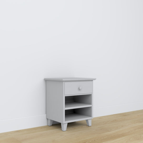 Wooden bedside table 1S N02 Scandi grey