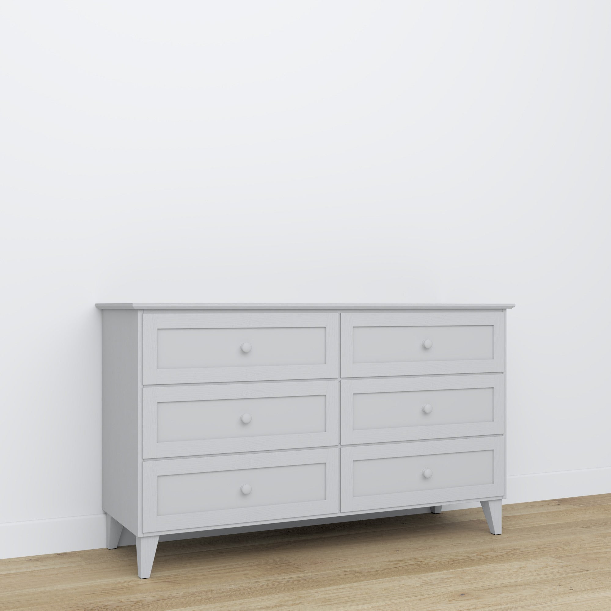 Wooden chest of drawers 6S 154 Scandi grey