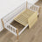 Łóżko sofa N03 biały / dąb naturalny – widok z innej perspektywy, Nizio Home