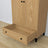 Oak wardrobe 2D1S Scandi oak natural / black