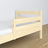 Bettschutzgitter Kinderbett Kiefer farblos – Seitenansicht, Holz