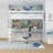 Loft Bed with Desk N01 Wooden in Custom RAL/NCS Color – Solid Wood, Nizio