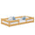 Wooden low bed N01 natural pine