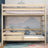 Bed fall protection | bleached oak