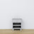 Bedside table with drawer N02 wooden grey – bedroom, Scandinavian style